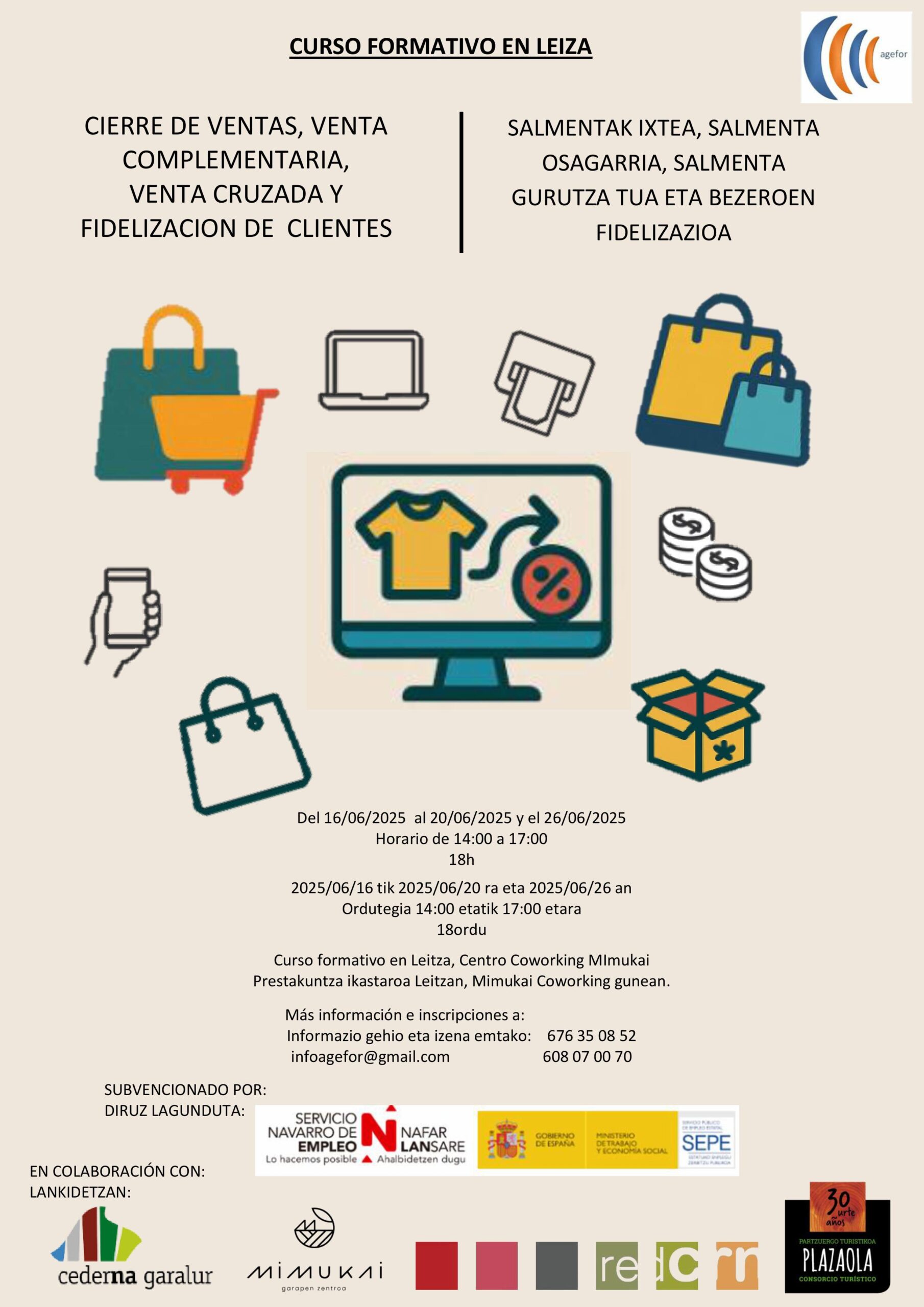 CARTEL VENTAS LEIZA EUSKERA.CAST